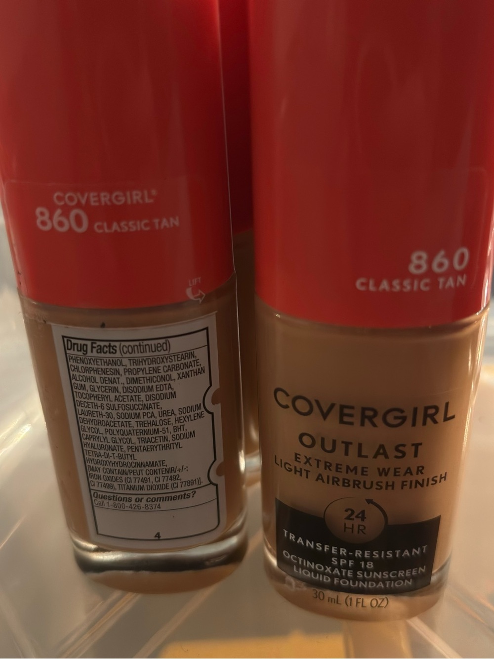 COVERGIRL‎ Outlast Light Airbrush Foundation - Classic Tan (860)